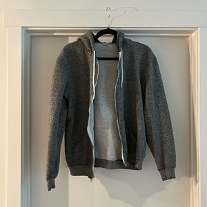 American Apparel | Unisex Fleece Zip in Heather Grey